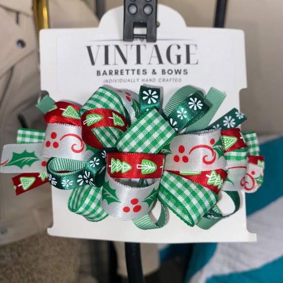 🎅🏻 BOGO!!!! 2 For 1 Thru 12-19!!! Handmade Vintage 80s Christmas Loop HairBows - Picture 8 of 11